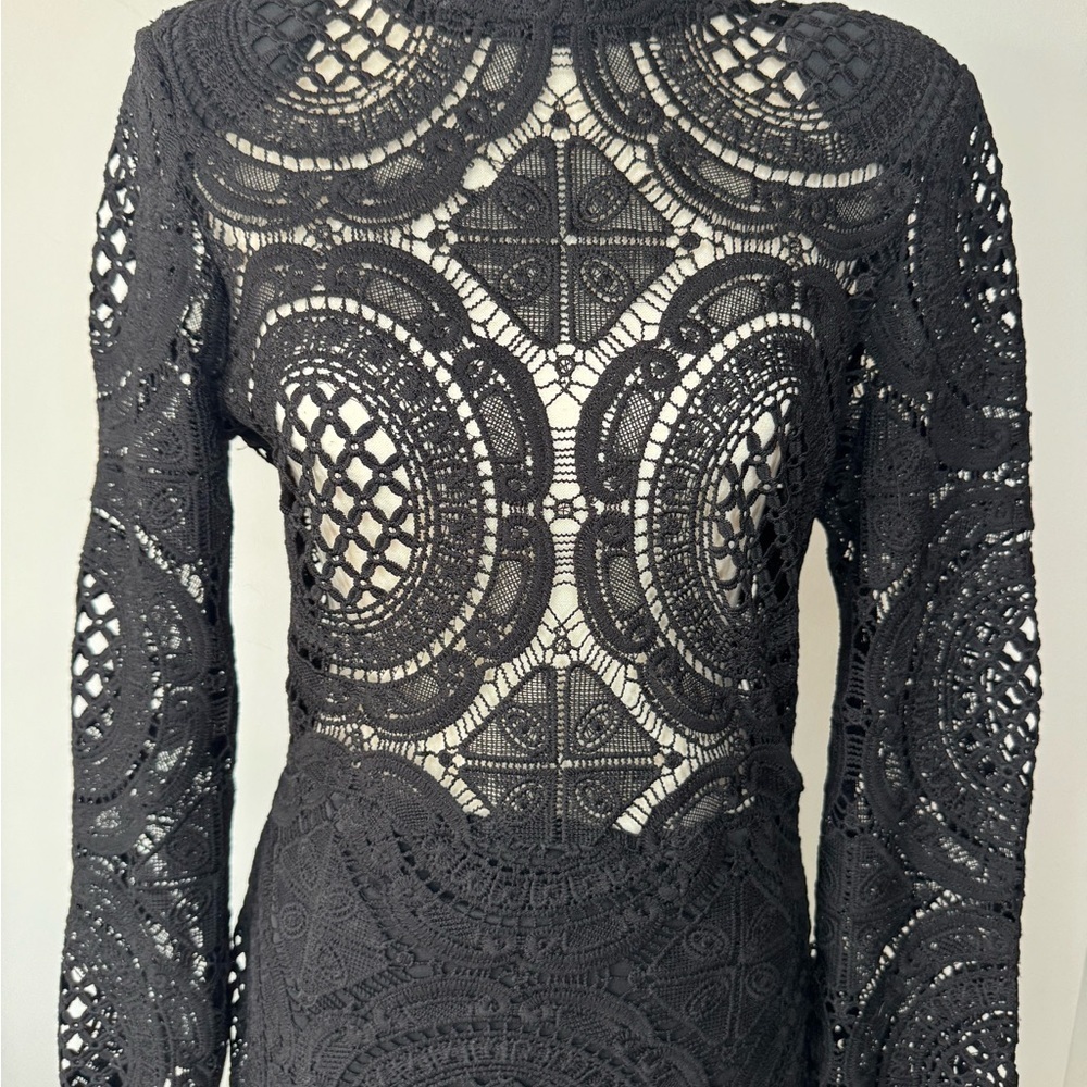 The Vintage Shop Lace Long Sleeve Mini Dress – Size Large (NWT) - Picture 17 of 17